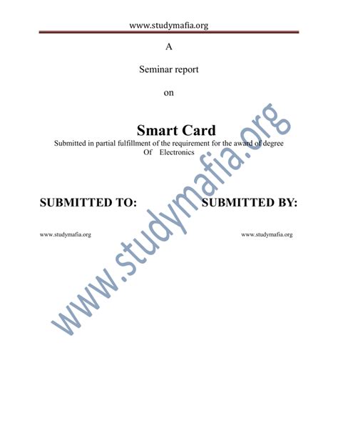 The Smart Card Report 